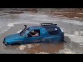 Car Stuck In Mud Scene