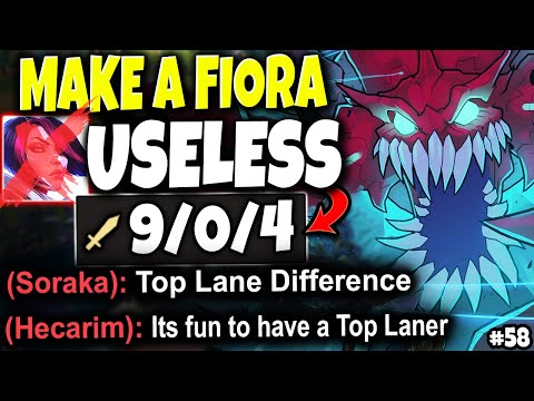 She picked Fiora to Counter me...Little did she know that I will make her COMPLETELY USELESS 🔥