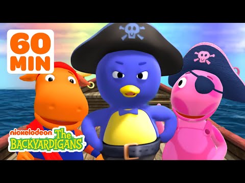Pirate Pablo Sails the Open Seas & Finds Treasure! w/ Tyrone & Uniqua | 1 Hour | The Backyardigans