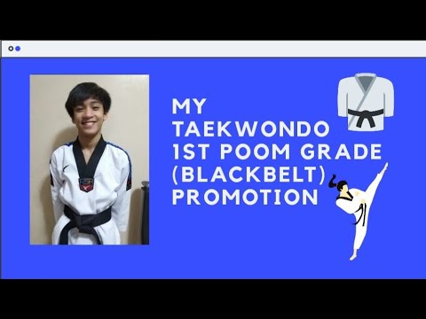 Online 1st Poom Blackbelt Promotion and Belting Ceremony