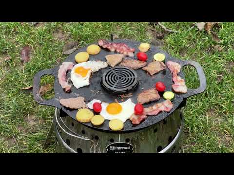 Einweihung meiner Mini-Atago-Grillplatte #petromax