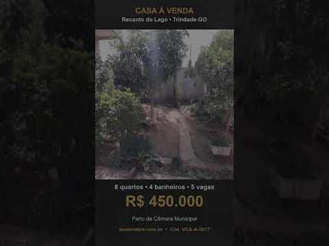 Casa 6 quartos no Recanto do Lago, Trindade-GO – R$ 450 mil #shorts