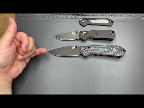 Benchmade mini Freek with AWT Aluminum scales