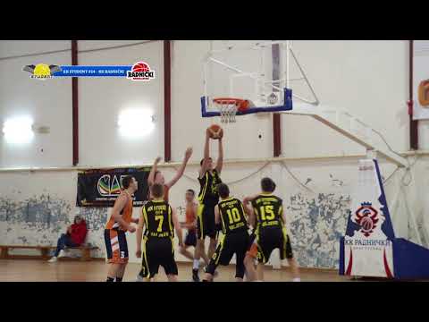 KK Radnički Kragujevac - KK Student Valjevo