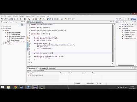 Making A Chat Serverclient Program In Java Time Laps
