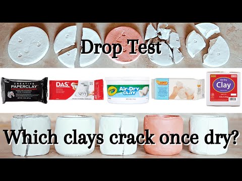 BEST and WORST AIR DRY CLAYS!?! | Testing 5 Clays (Amaco, Creative Paperclay, Crayola, Das & Jovi)