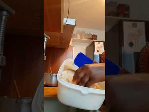 The preparation process of Kikwanga.