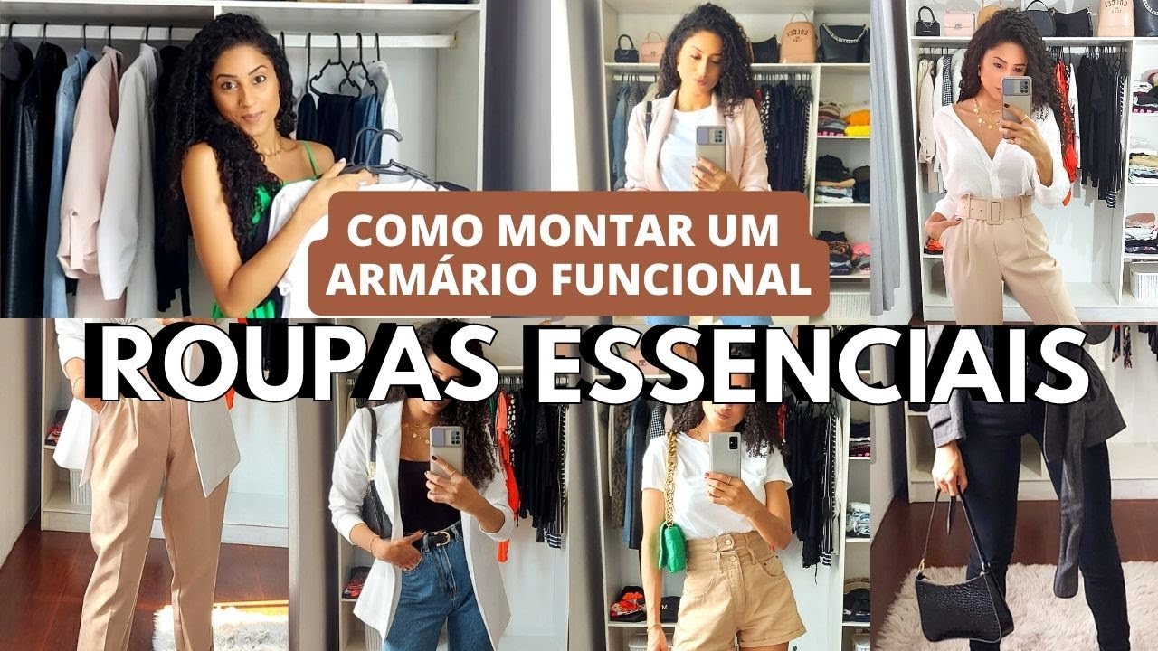 COMO MONTAR UM ARMÁRIO INTELIGENTE | 14 Roupas essenciais no armário inteligente