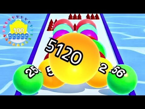 Ball Run 2048 Infinity Mode vs Number Master Run and Merge | High Score Gameplay