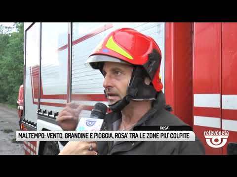 TG BASSANO (31/07/2019) - MALTEMPO: VENTO, GRANDINE E PIOGGIA, ROSA' TRA LE ZONE PIU' COLPITE