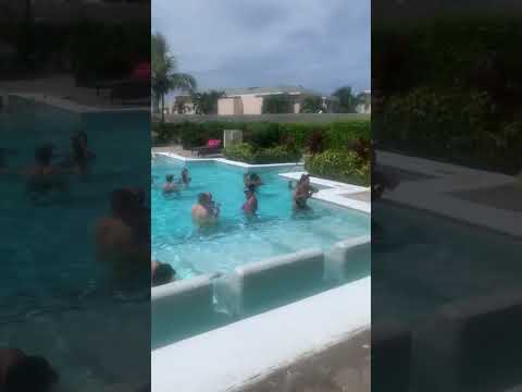 Pool party in Jamaica #bobmarley #poolparty #weddingparty #vibing