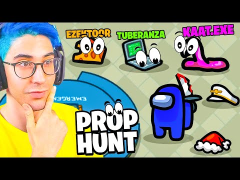 NUOVA MOD "NASCONDINO PROP HUNT" su AMONG US MODDATO con gli ONES  (TROPPO DIVERTENTE)