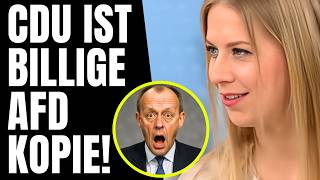 Plötzlich nimmt NZZ Reporterin MERZ in die Mangel! - ,,CDU ist BILLIGE
