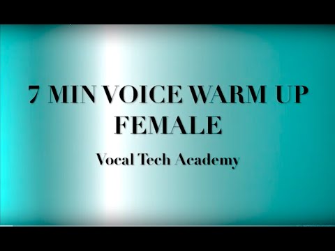 7 minutes voice warm up