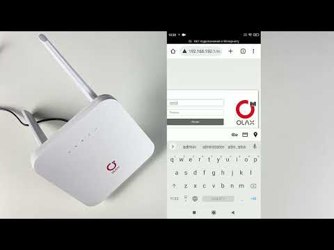 Включение и обзор меню 4G роутер OLAX CPE AX6 Pro A