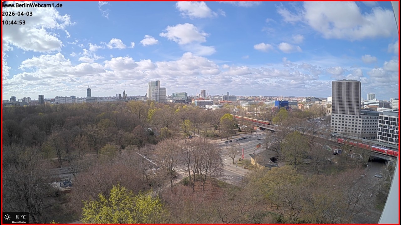 Live webcam view of Tiergarten Skyline Panorama