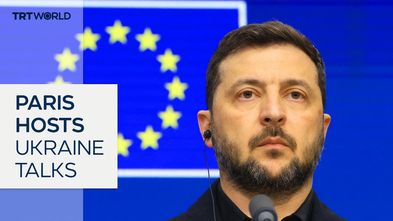 European leaders meet in Paris to push Ukraine peace deal