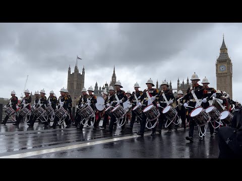 March Back to Waterloo Station after King Charles III Coronation