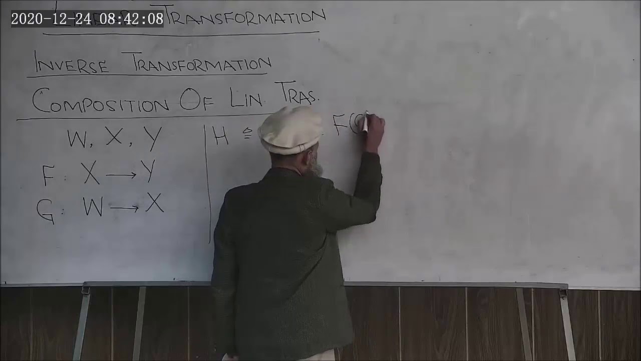 EM 17 - Inverse transformation, composition of linear transformations