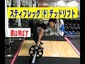 スティフレッグ(ド)デッドリフト（バーベル）【糸井トレーナー】
