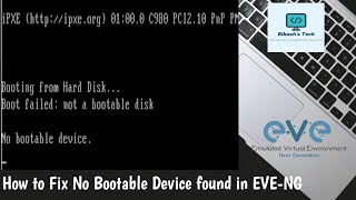 #EVE-NG Lab  | Free Home Lab | Lab Issue Fix | No Bootable Device found | Detailed Explanation