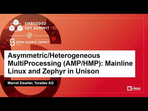 Asymmetric/Heterogeneous MultiProcessing (AMP/HMP): Mainline Linux and Zephyr in... Marcel Ziswiler