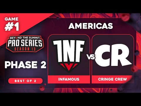 Infamous vs Cringe Crew Game 1 - BTS Pro Series 13 AM: Phase 2 w/ rkryptic & neph