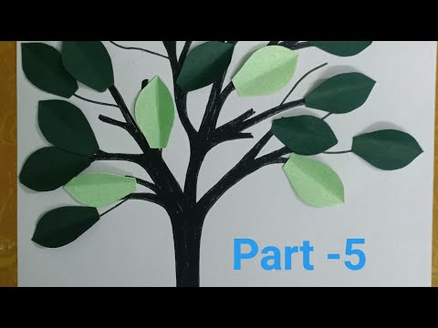 Easy tree making for kids-5 minutes craft for kids