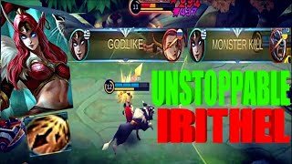 Don't Mess With Irithel! ~ Unstoppable Irithel Gameplay And Crit Build ~ MLBB Irithel