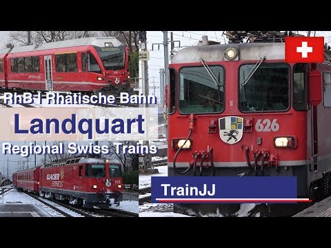 RhB | Regional Swiss Trains | Landquart | RE | Ge 4/4 II 623 - Glacier Express | ABe 4/16 Allegra