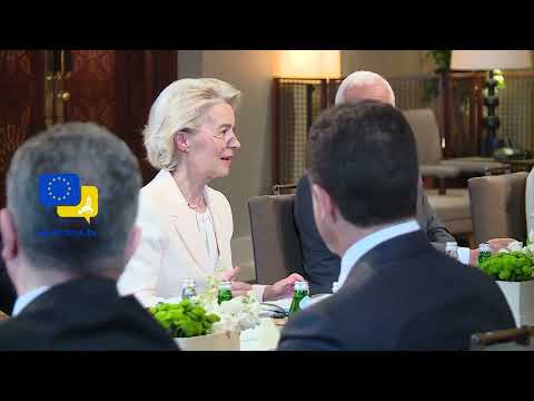 Video Thumbnail: EU & Jordan Stand Side by Side in a World of Crises – Von der Leyen Debates with King Abdullah II