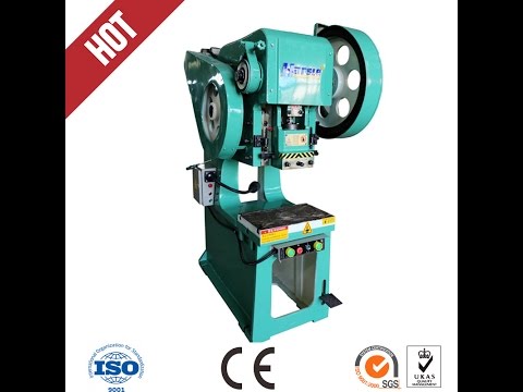 J23 punching machine to punch the metal sheet
