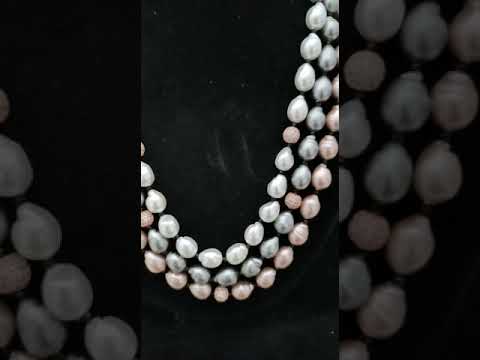 4-5 color party wear new designer baroque pearls mala with e...