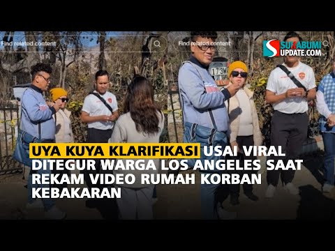 Uya Kuya Klarifikasi Usai Viral Ditegur Warga Los Angeles saat Rekam Video Rumah Korban Kebakaran