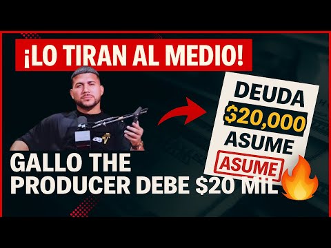Tiran al medio a Gallo the Producer por deuda de ASUME por 20 mil dólares