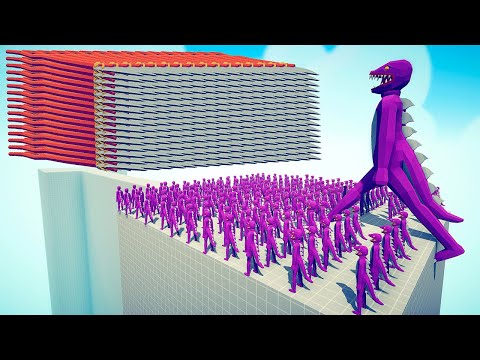 100x INDOMINUS REX + GIANT vs EVERY DUO GODS - Totally Accurate Battle Simulator TABS
