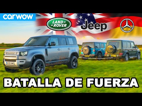 Mercedes G350 vs Land Rover Defender vs Jeep Wrangler – Battle of Strength