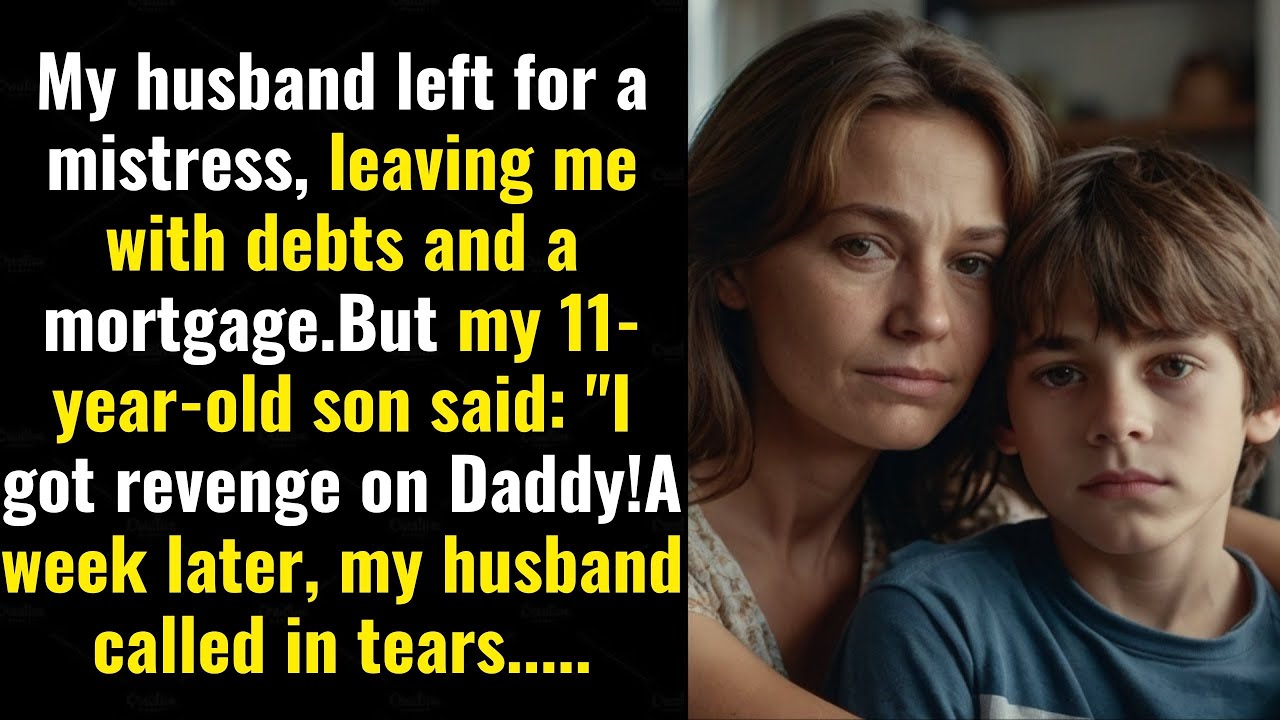 My husband left me with a mistress, leaving me with debts and a mortgage. But my 11-year-old son...