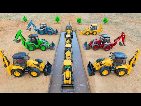 JCB 5CX washing river | jcb tractor video | jcb video | jcb cartoon | gadi 
