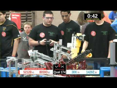 2015 VRC Math Q174 - 5212B 8059D vs 30X 1429Z - 59 to 20 - VEX Worlds 2015 - Math Division