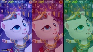 Kids Learn COLORS with My Talking Tom Gold Run Angela video