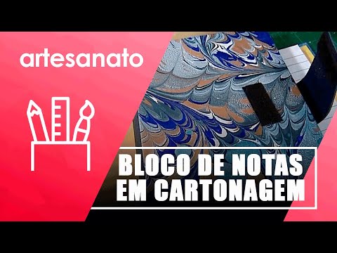 Faça um bloco de notas em cartonagem com Flavia Diz – 30/06/22