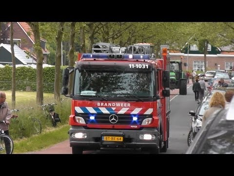 PRIO 1 TS 1031 TS 1033 Lifeliner 1 13194 13195 & Poltie Kwadijkerweg Zuidoostbeemster