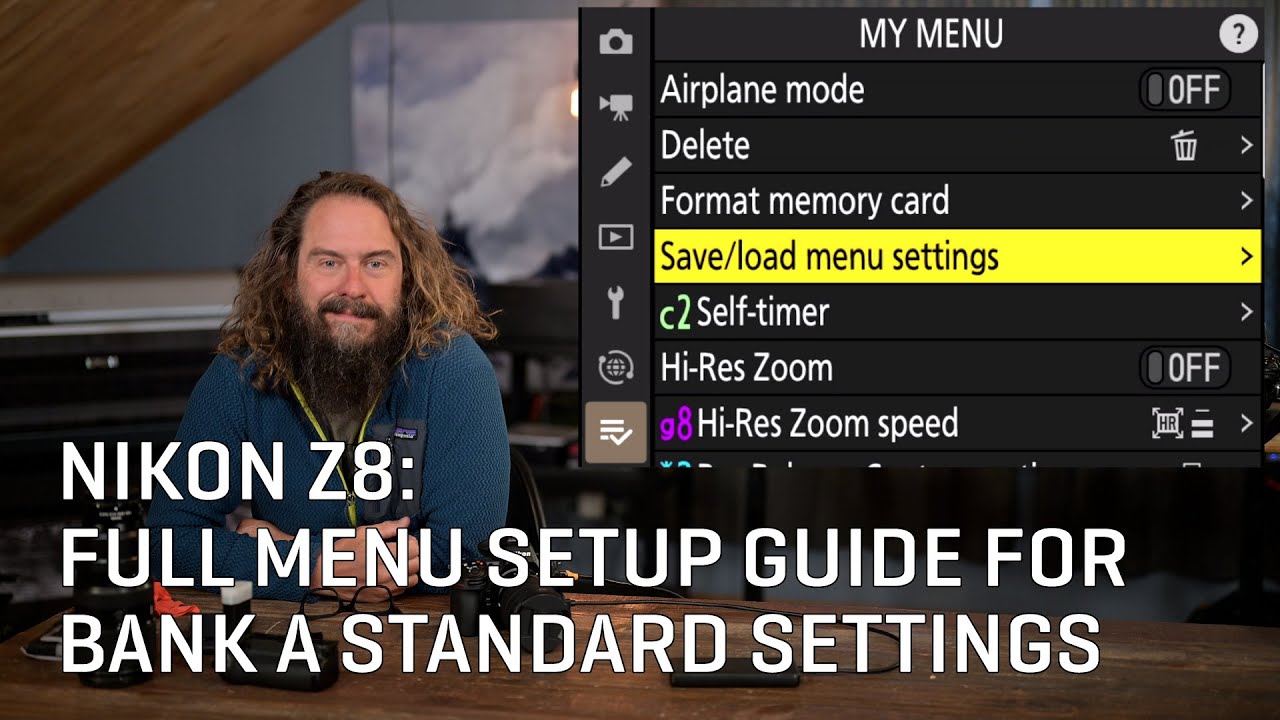 Nikon Z8: Full Menu Setup Guide For Bank A Standard Settings