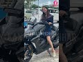 BMW ಬೈಕ್ ಏರಿ ಮಾನ್ವಿತಾ ಪೋಸ್ Manvita Kamath New BMW Bike