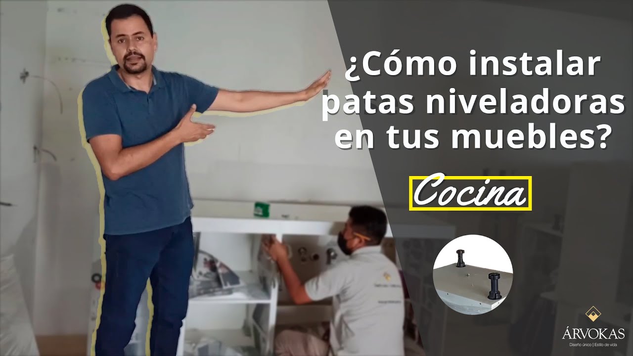 ¿Cómo instalar patas niveladoras en tus gabinetes de cocina