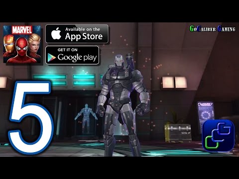 MARVEL Future Fight Android iOS Walkthrough - Part 5 - Chapter 1 ELITE: Stages 1-5