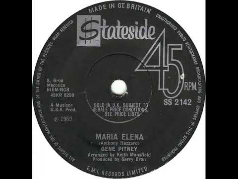 UK New Entry 1969 (45) Gene Pitney - Maria Elena