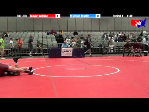 Trevor Willson vs. Michael Martin at 2013 Junior Nationals - FILA - FS