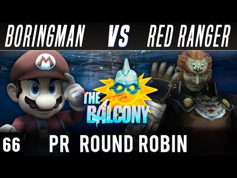 PM @ the Balcony 66 [Shark Tank] - PR RR ft. Boringman (Mario) VS Red Ranger (Ganondorf)